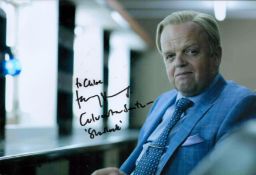 Toby Jones, signed, dedicated and inscribed 12x8 colour photograph. Jones is best known for his role