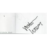 Comedian Victoria Wood signed 6x3 album page. Victoria Wood CBE (19 May 1953 – 20 April 2016) was an