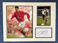 Ryan Giggs Manchester United 16 x 12 Signature Piece. Giggs played his entire professional career