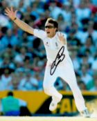 Graeme Swann signed 10x8 colour photo pictured in action for England during an Ashes series.