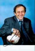 Former Footballer Michael Platini Personally Signed 6x4 Colour Photo. Michel François Platini (