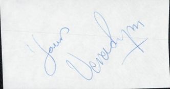 Vera Lynn signed 4x2 white album page cutting. Dame Vera Margaret Lynn CH DBE OStJ (née Welch; 20