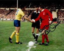 Tommy Smith signed Liverpool legend 10x8 colour photo. Thomas Smith MBE (5 April 1945 - 12 April