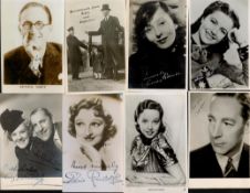 Collection of Printed signed 6 x 4 black and white photos. Signatures from Margaret Lockwood,