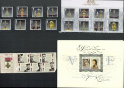 Stamp collection includes The Diamond Jubilees stamp presentation, 2, The Crown Jewels stamp