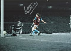 Football Gordon Cowans signed 16x12 Aston Villa colourised photo. Good condition. All autographs
