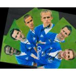 Everton Collection of 6 Signed 6x4 Colour Photo, inc Leighton Baines, Louis Saha, Jack Rodwell, Phil