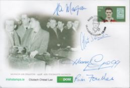 Football, Busby Babes Multi-signed commemorative cover signed by Bill Foulkes, Harry Gregg, Kenny