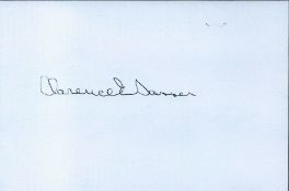 Clarence Sasser signed 6 x 4 white card. Sasser was a recipient of the Medal of Honor for his