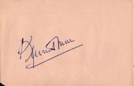 Kenneth Moore signed 6x4 album page. Kenneth Gilbert More, CBE (20 September 1914 – 12 July 1982)