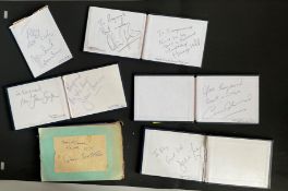 SportAutograph book collection. Includes signatures of Harry Hill, Oliver Tobias, Dulcie Gray,