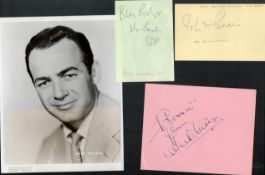 Fantastic Politics Collection of 4 Autograph Pages inc Mark Stevens, William Rodgers (Baron