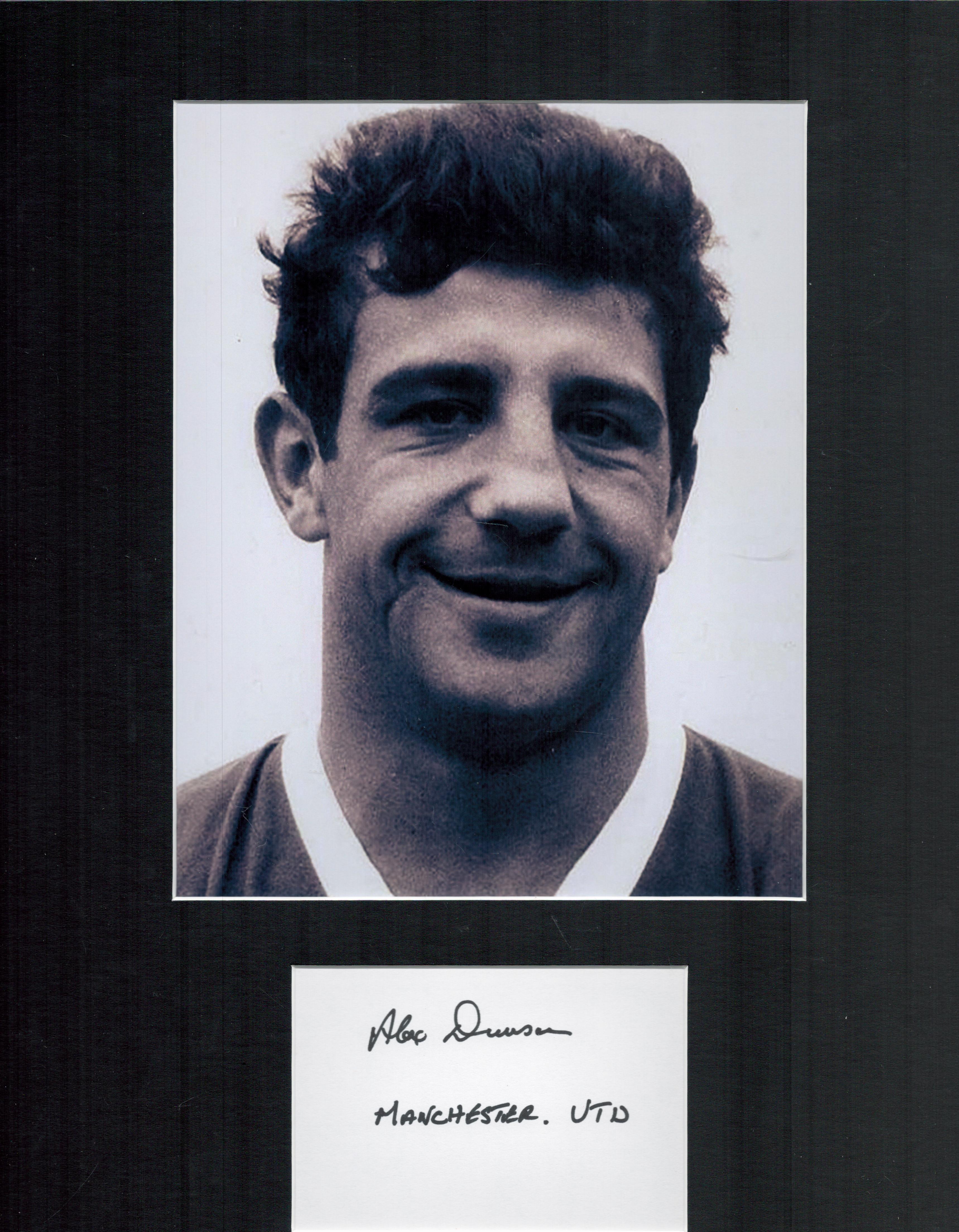 Alex Dawson Manchester United Signed 16 X 12 Black and White Presentation Mount. Includes Black