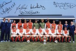 Autographed Arsenal 12 X 8 Photo - Col, Depicting A Wonderful Image Showing The 1979 Fa Cup