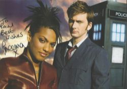 Doctor Who, Freema Agyeman signed 6x4 colour photograph dedicated to Paul. Freeman is pictured