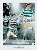 Football Charlie Nicholas signed 16x12 Celtic colourised montage print. Good condition. All