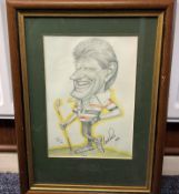 Golf Nick Price Printed Signature, Limited Edition 441/1000 Print Mounted, and in wooden frame