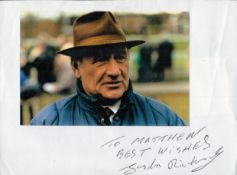 Gordon Richards Jockey Signed 6 x 8 Colour photo on paper. Sir Gordon Richards was an English