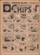 1925 Original Illustrated Chips Magazine Newspaper No.1, 817. Dated 27th June 1925. Cost of 1D.