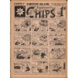 1925 Original Illustrated Chips Magazine Newspaper No.1, 817. Dated 27th June 1925. Cost of 1D.