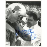 Wayne Fontes Detroit Lions signed 10 x 8 Black and White photo. Fontes is a former American football