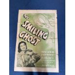 The Smiling Ghost Colour Movie Poster Starring Wayne Morris. NSS number 21 194. A Warner Bros.