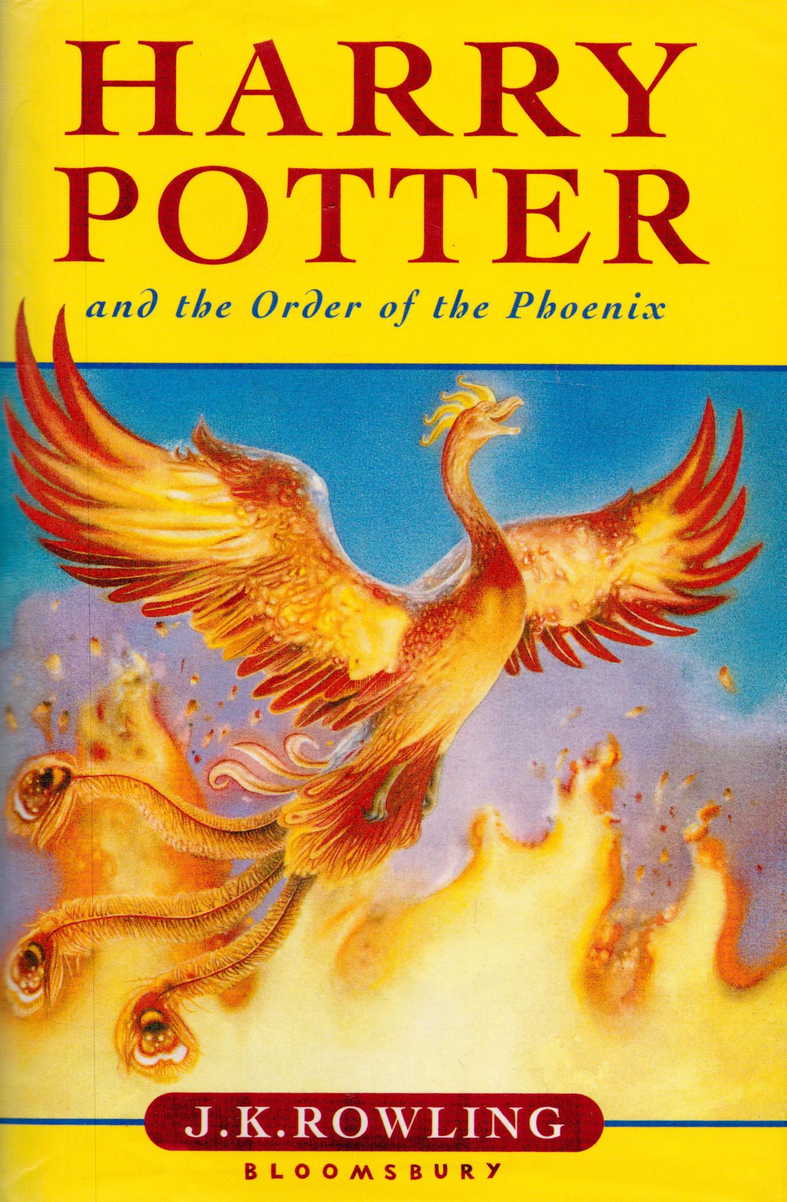 Harry Potter and the Order of The Phoenix by J K Rowling Hardback Book First Edition 2003