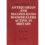 Cole's Register of Antiquarian and Second Hand Bookdealers Active in Britain Softback Book 1986