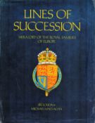 Signed Book Michael Maclagan Lines Of Succession Hardback Book 1981 First Edition plus 2 x TLS