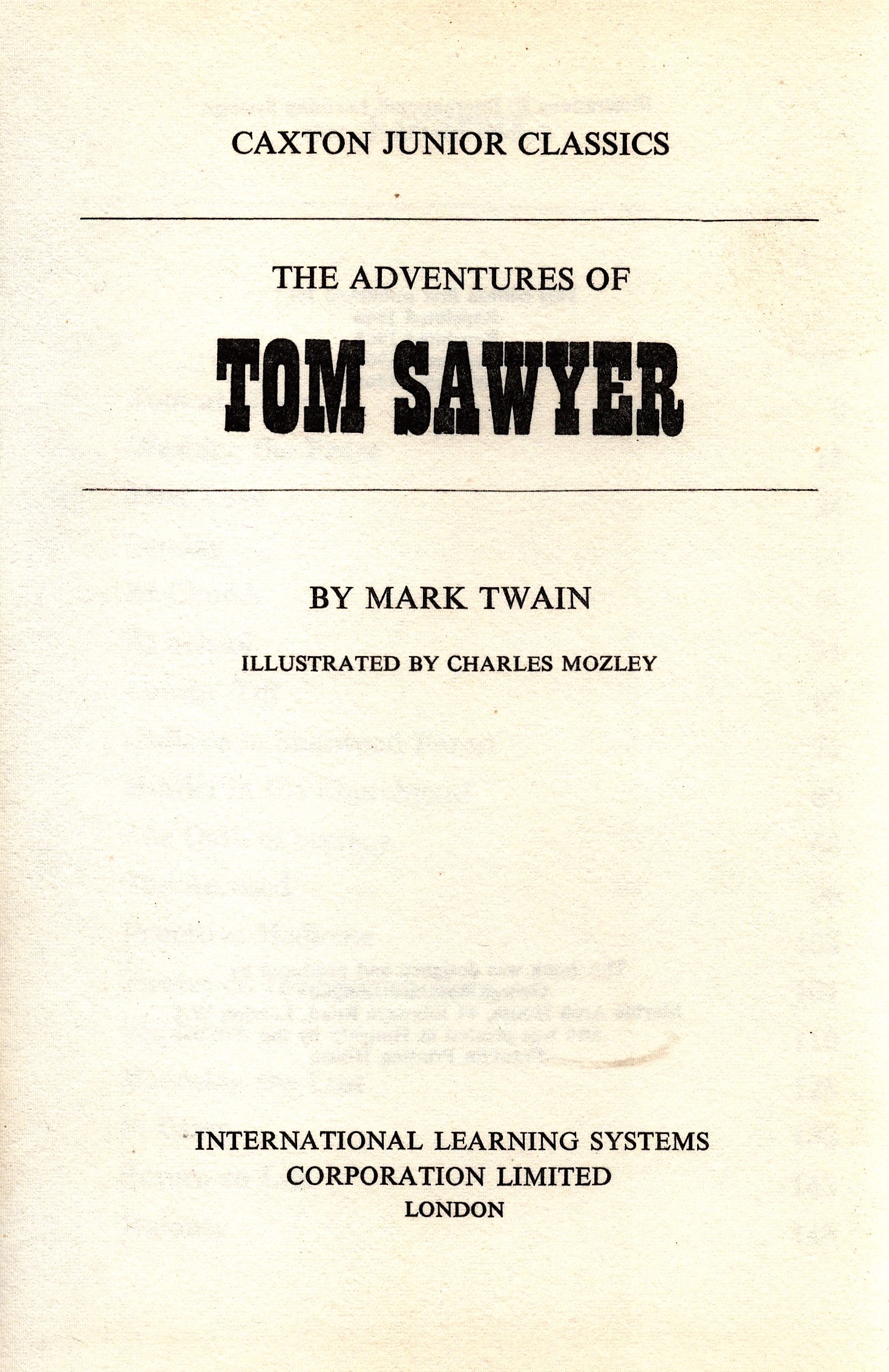 The Adventures of Tom Sawyer by Mark Twain Hardback Book 1968 Fifth Edition published by - Image 2 of 3