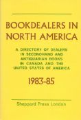 Book Dealers in North America 1983 85 Hardback Book 1983 Ninth Edition published by Sheppard Press