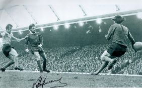 Football Steve Heighway signed 12x8 Liverpool black and white photo. Good condition. All