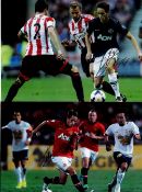 Footballer Adnan Januzaj collection. Includes 3 signed coloured photos. Good condition. All