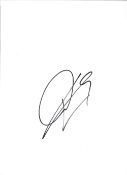 Javier Zanetti Hand signed 10x8 Photo paper. Signed in black marker pen. Good Clear Signature of