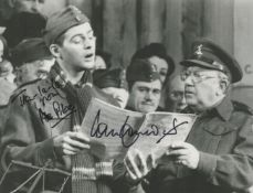 Dads Army, Ian Lavender signed 10x8 black and white photograph pictured during his time playing