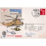 Farnborough International 1974 Westland Helicopters FDC No 19 of 103. R. P. Probert CB signed