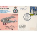 MRAF Slessor RFC WW1 signed No 4 Squadron RAF 60th Anniversary of Formation of the Squadron 30th