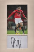 Football, Antonio Valencia signature piece overall size 12x8 featuring a colour photograph and a