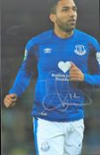 Football Aaron Lennon signed Everton 12x8 colour photo. Good condition. All autographs come with a