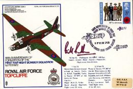 RAF Bill Randle Signed RAFM SC26-55th Anniversary of the Formation of the first RAF Night Bomber