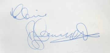 Bill Maynard signed white page, made out to Claire, approx 3x8 Maynard was the star of two