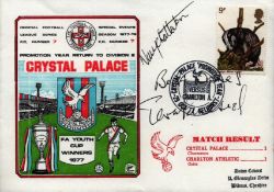 Crystal Palace FA Youth Cup Winners 1977 signed Commemorative FDC includes Terry Venables and Nick