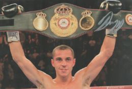 Boxing Scott Quigg signed 12x8 colour photo. Scott Quigg (born 9 October 1988) is a British former