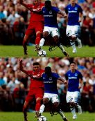 Footballer Coco Martinez (Cuco Martina) Everton 12x8, Two coloured signed photos. On 17 July 2017,