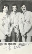 The Bachelors signed 6 x 4 black and white photo. The Bachelors are a popular music group,