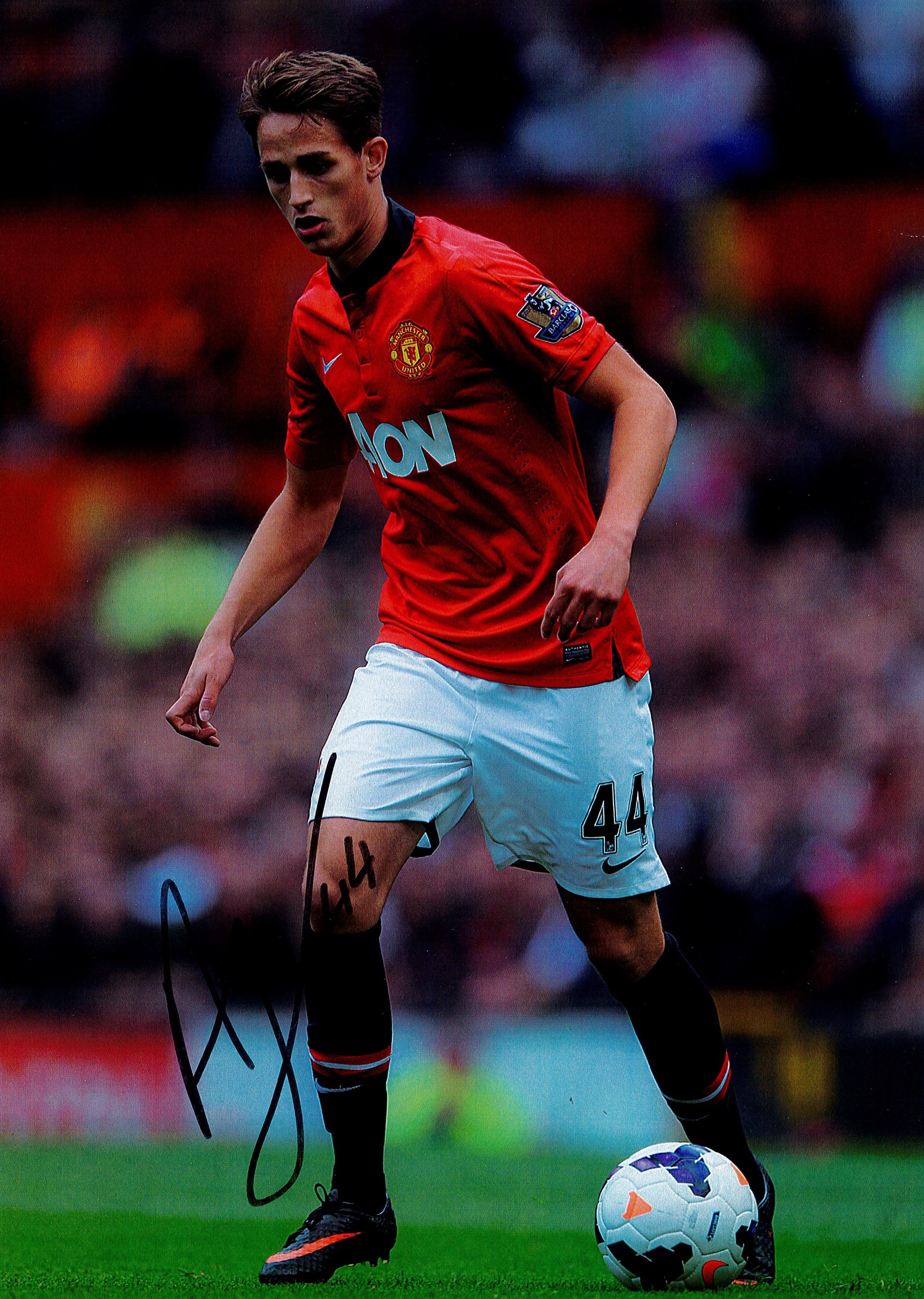 Footballer Adnan Januzaj Manchester United 12x8 coloured signed photo. Januzaj made his