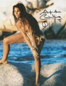 Bond Girl, Caroline Munro signed 10x8 colour photograph pictured during her time playing 007 Bond