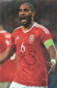 Football Ashley Williams signed Wales 12x8 colour photo. Ashley Errol Williams (born 23 August 1984)