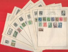 7 Pages of Mainly W. Europe Stamps Denmark, Iceland Luxemburg but includes some Finland, Norway,