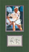 Tennis, Jana Novotna matted signature piece, overall size 15x9 featuring a colour photograph and a